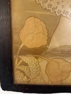 PAUL BERTHON EARLY FRENCH ART NOUVEAU QUEEN WILHELMINA FRAMED LITHOGRAPH - 4304837