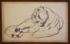 PAUL JOUVE Original Drawing of a Panther by Paul Jouve France Art Deco Circa 1925 - 1047688