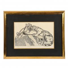 PAUL JOUVE Paul Jouve Tigers au repose Tigers resting Circa 1930 - 2092809