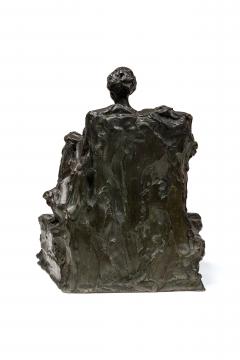 PAUL TROUBETZKOY bronze figure of 19th century seated woman Mary Clark de Brab - 4626091