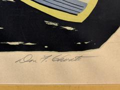 PENCIL SIGNED ABSTRACT BIRD TITLED FLIGHT - 4503388