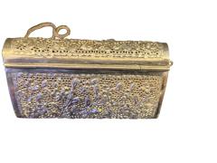 PETITE PIERCED FLORAL DESIGN SILVER PLATED HANDBAG - 4577944