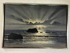 PIERRE MAXIM MID CENTURY AFTER THE STORM OIL PAINTING BY PIERRE MAXIM - 3645737