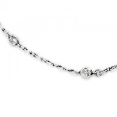 PLATINUM 0 50CTTW ROUND DIAMOND BY THE YARD NECKLACE - 3049506