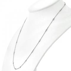 PLATINUM 0 50CTTW ROUND DIAMOND BY THE YARD NECKLACE - 3049508