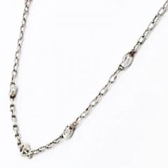 PLATINUM 0 50CTTW ROUND DIAMOND BY THE YARD NECKLACE - 3049509