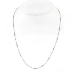 PLATINUM 0 50CTTW ROUND DIAMOND BY THE YARD NECKLACE - 3049510