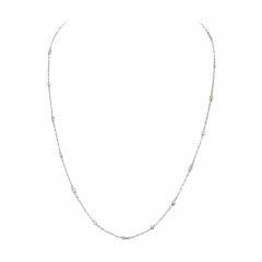 PLATINUM 0 50CTTW ROUND DIAMOND BY THE YARD NECKLACE - 3052467