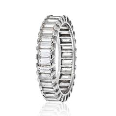 PLATINUM 1 50CTS VINTAGE BAGUETTE DIAMOND ETERNITY ETERNITY BAND - 2594951