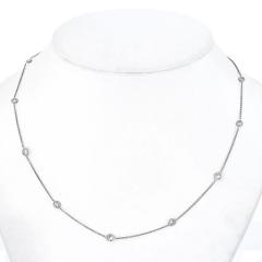 PLATINUM 1 62CTS DELICATE DIAMOND BY THE YARD NECKLACE - 2512450