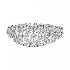 PLATINUM 12 00 CARAT ART DECO OPENWORK DIAMOND BRACELET - 2515548