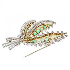 PLATINUM 18K YELLOW GOLD BROOCH - 2936178