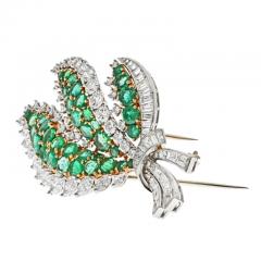 PLATINUM 18K YELLOW GOLD BROOCH - 2936180