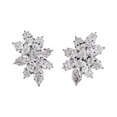 PLATINUM 18K YELLOW GOLD GIA CERTIFIED DIAMOND EARRINGS - 2228864
