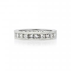 PLATINUM 2 75 CARAT PRINCESS CUT DIAMOND ETERNITY ETERNITY BAND - 2596309