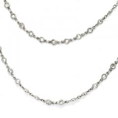 PLATINUM 20 00CTTW DIAMOND BY THE YARD CHAIN NECKLACE - 3049530