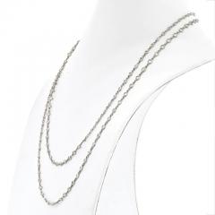 PLATINUM 20 00CTTW DIAMOND BY THE YARD CHAIN NECKLACE - 3049531