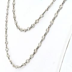 PLATINUM 20 00CTTW DIAMOND BY THE YARD CHAIN NECKLACE - 3049532