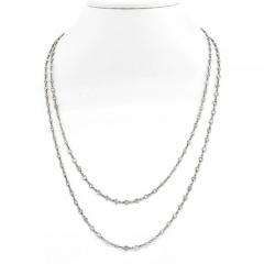 PLATINUM 20 00CTTW DIAMOND BY THE YARD CHAIN NECKLACE - 3049533