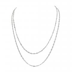 PLATINUM 20 00CTTW DIAMOND BY THE YARD CHAIN NECKLACE - 3052481