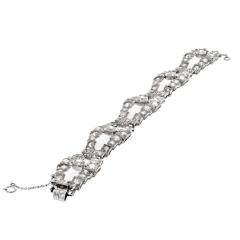 PLATINUM 20 CARATS OLD MINE OPEN LINK BRACELET - 3154971