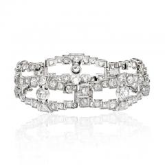 PLATINUM 20 CARATS OLD MINE OPEN LINK BRACELET - 3154973