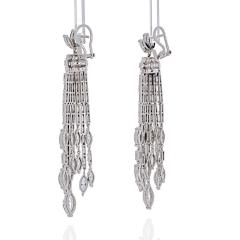 PLATINUM 27 CARAT DIAMOND HANGING CHANDELIER EARRINGS - 2153005