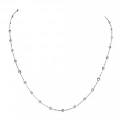 PLATINUM 3 40CTTW ROUND DIAMOND BY THE YARD CHAIN NECKLACE - 3489273