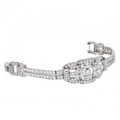 PLATINUM 35 CARATS DIAMOND DECO BRACELET - 2292132