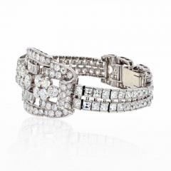 PLATINUM 35 CARATS DIAMOND DECO BRACELET - 2292133