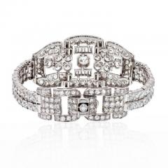 PLATINUM 35 CARATS DIAMOND DECO BRACELET - 2292135