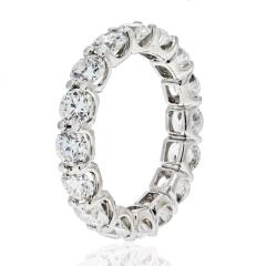 PLATINUM 4 11CTTW ROUND CUT DIAMOND ETERNITY ETERNITY BAND - 2473622
