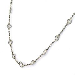 PLATINUM 4 37CTS OLD CUT DIAMONDS BY THE YARD NECKLACE - 2363177