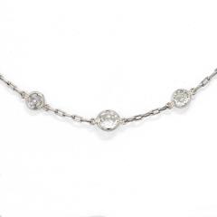 PLATINUM 4 37CTS OLD CUT DIAMONDS BY THE YARD NECKLACE - 2363178