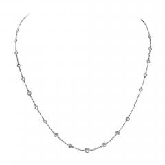 PLATINUM 4 37CTS OLD CUT DIAMONDS BY THE YARD NECKLACE - 2366606