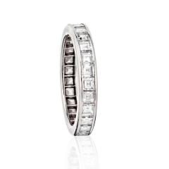 PLATINUM 4 CARAT PRINCESS CUT DIAMOND ETERNITY ETERNITY BAND - 2302666