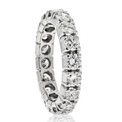 PLATINUM 5 00CTS ROUND CUT DIAMOND ETERNITY BAND - 2569889