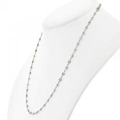 PLATINUM 7 CARAT 17 INCHES DIAMOND BY THE YARD NECKLACE - 3049526