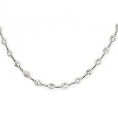 PLATINUM 7 CARAT 17 INCHES DIAMOND BY THE YARD NECKLACE - 3049527