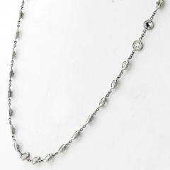 PLATINUM 7 CARAT 17 INCHES DIAMOND BY THE YARD NECKLACE - 3049528