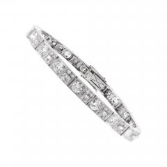 PLATINUM ART DECO DIAMOND BRACELET - 3711836