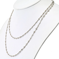 PLATINUM DIAMOND BY THE YARD 36 INCHES CHAIN NECKLACE - 3715729