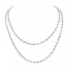 PLATINUM DIAMOND BY THE YARD 36 INCHES CHAIN NECKLACE - 3719215
