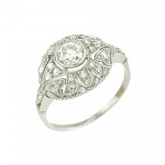 PLATINUM DIAMOND EDWARDIAN FILIGREE ENGAGMENT RING - 2624786