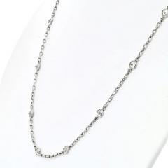 PLATINUM OLD MINE DIAMOND BY THE YARD CHAIN 2 75CTTW NECKLACE - 3049523