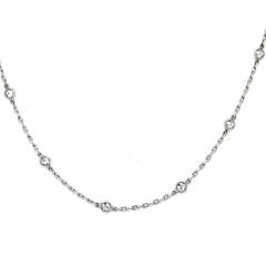 PLATINUM OLD MINE DIAMOND BY THE YARD CHAIN 2 75CTTW NECKLACE - 3049525