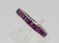 PLATINUM RUBY ETERNITY BAND - 2711021
