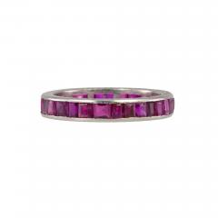 PLATINUM RUBY ETERNITY BAND - 2711662
