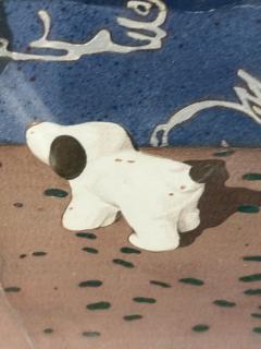 POP ART WATERCOLOR OF GOOGLY EYED ANIMAL HEAD KEY CHAINS IN ORIGINAL PACKAGING - 4529514