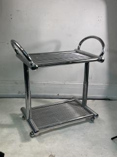 POST MODERN CHROME BAR CART - 3361189
